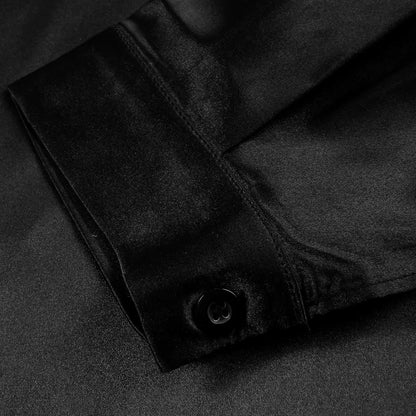 Mafalda – Camicia in Raso con Scollatura Profonda Elegante