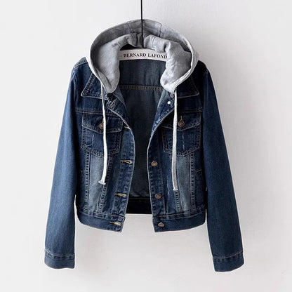 Crescenza – Giacca di Jeans Donna Blu Classica