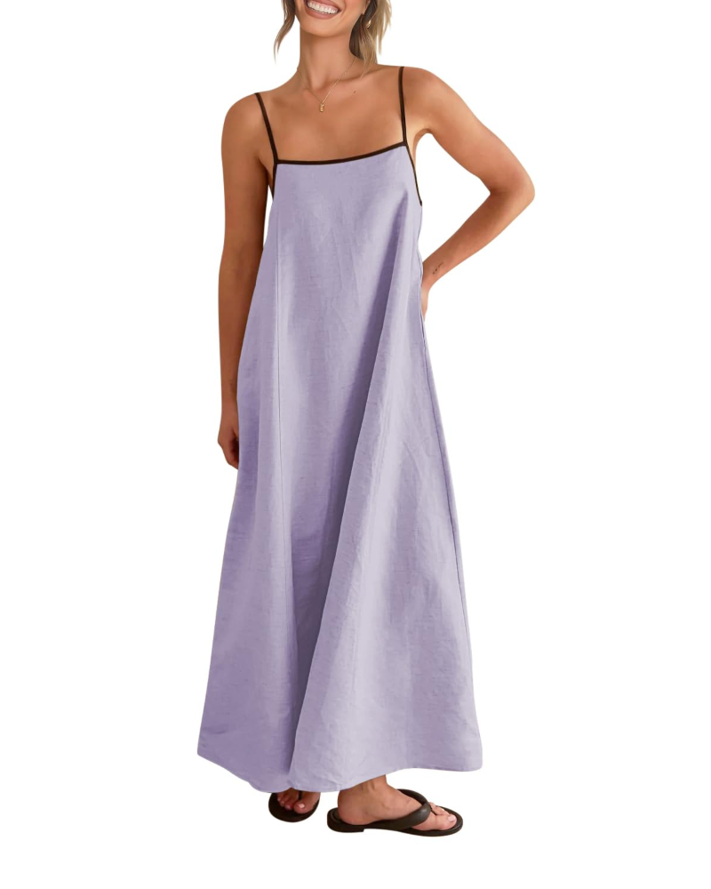 Benedetta – Vestito Maxi Con Spalline Sottili E Raffinata Schiena Scoperta