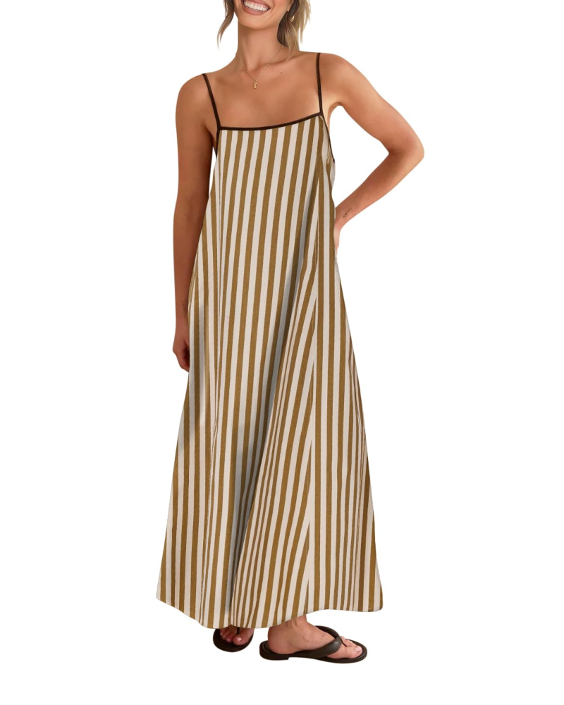 Benedetta – Vestito Maxi Con Spalline Sottili E Raffinata Schiena Scoperta