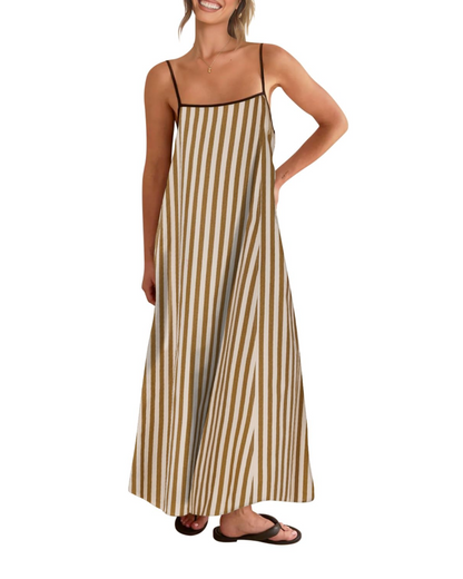 Benedetta – Vestito Maxi Con Spalline Sottili E Raffinata Schiena Scoperta