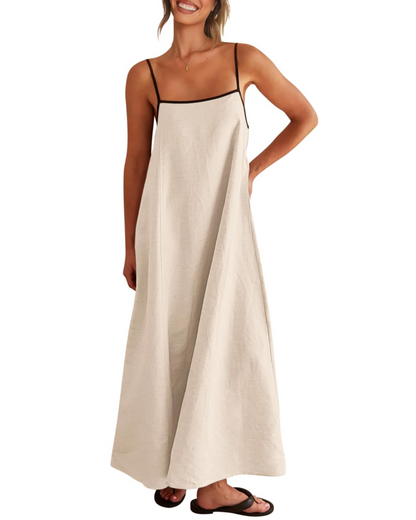 Benedetta – Vestito Maxi Con Spalline Sottili E Raffinata Schiena Scoperta