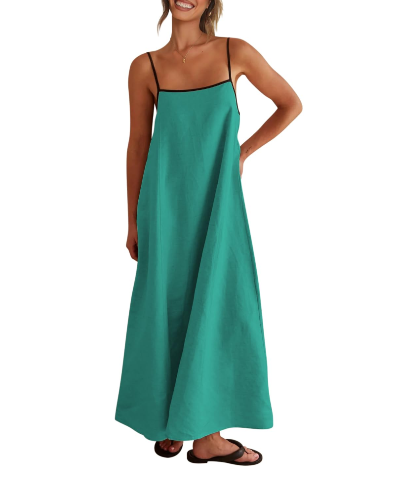 Benedetta – Vestito Maxi Con Spalline Sottili E Raffinata Schiena Scoperta