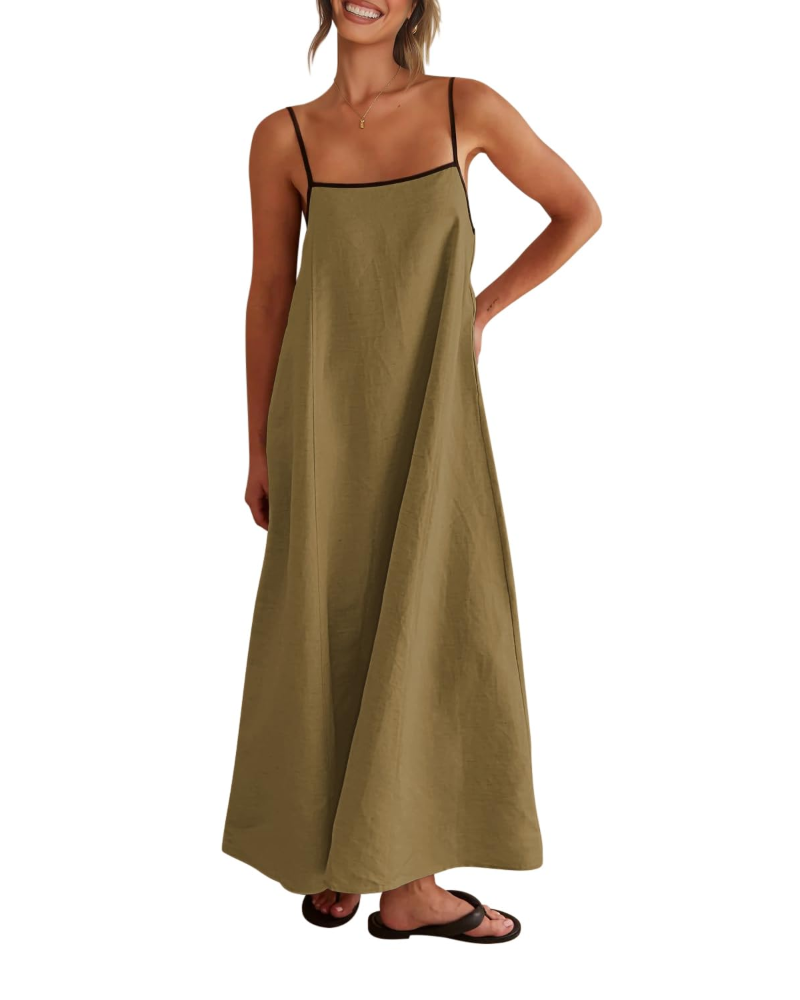 Benedetta – Vestito Maxi Con Spalline Sottili E Raffinata Schiena Scoperta