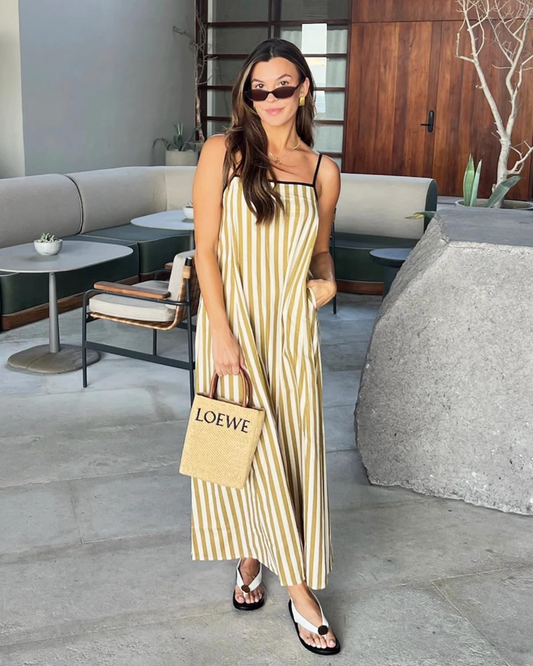Benedetta – Vestito Maxi Con Spalline Sottili E Raffinata Schiena Scoperta