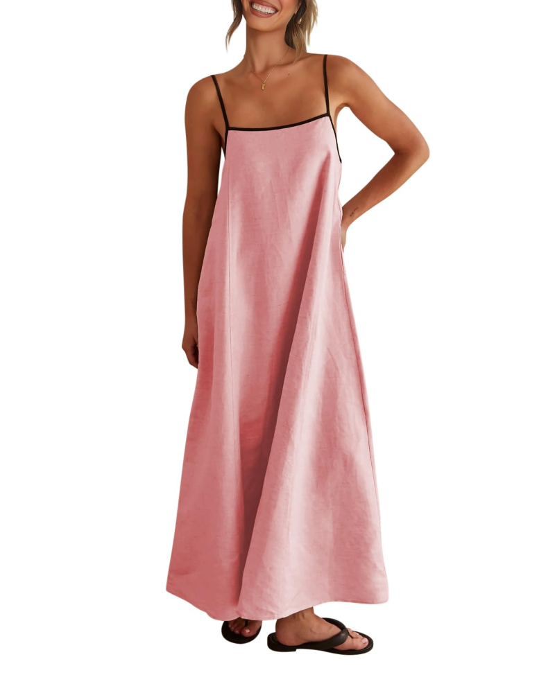 Benedetta – Vestito Maxi Con Spalline Sottili E Raffinata Schiena Scoperta