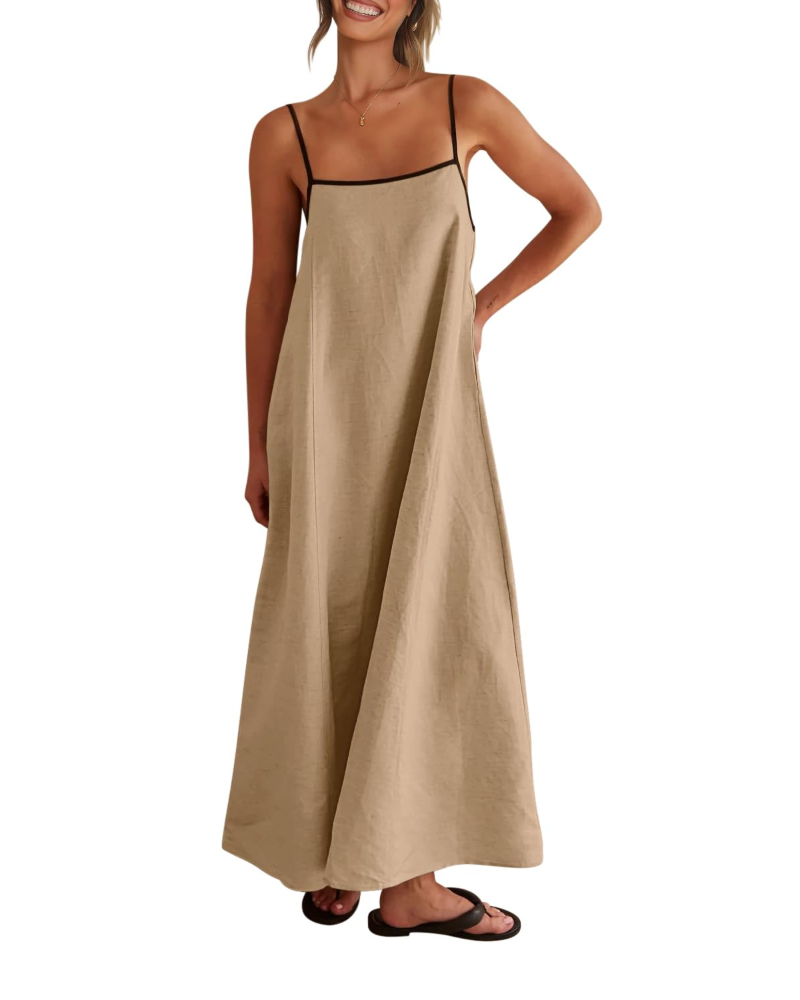 Benedetta – Vestito Maxi Con Spalline Sottili E Raffinata Schiena Scoperta