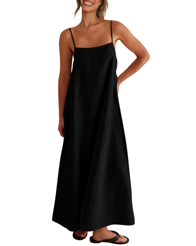 Benedetta – Vestito Maxi Con Spalline Sottili E Raffinata Schiena Scoperta