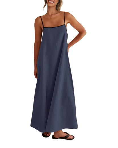 Benedetta – Vestito Maxi Con Spalline Sottili E Raffinata Schiena Scoperta