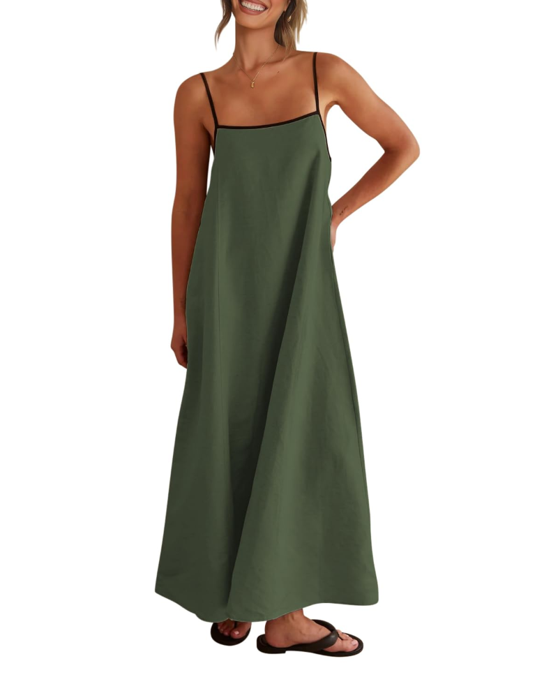 Benedetta – Vestito Maxi Con Spalline Sottili E Raffinata Schiena Scoperta