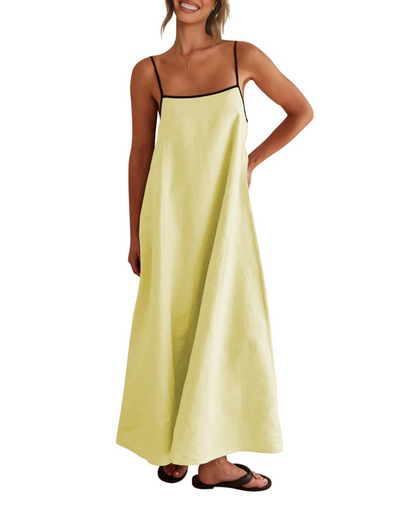 Benedetta – Vestito Maxi Con Spalline Sottili E Raffinata Schiena Scoperta