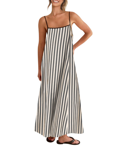 Benedetta – Vestito Maxi Con Spalline Sottili E Raffinata Schiena Scoperta