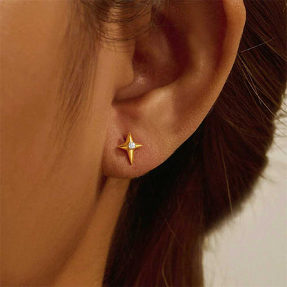 Ella - Orecchini Stelle Brillanti Donna Eleganti