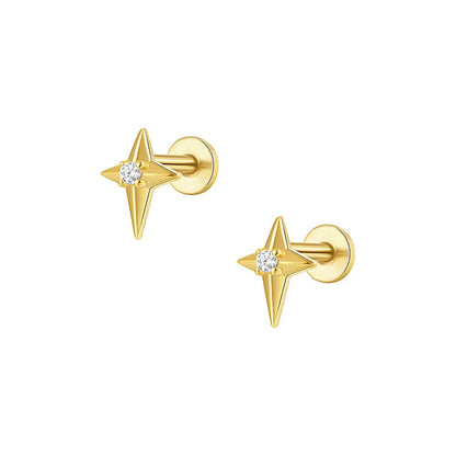 Ella - Orecchini Stelle Brillanti Donna Eleganti