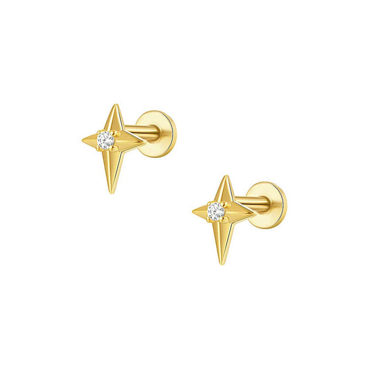 Ella - Orecchini Stelle Brillanti Donna Eleganti