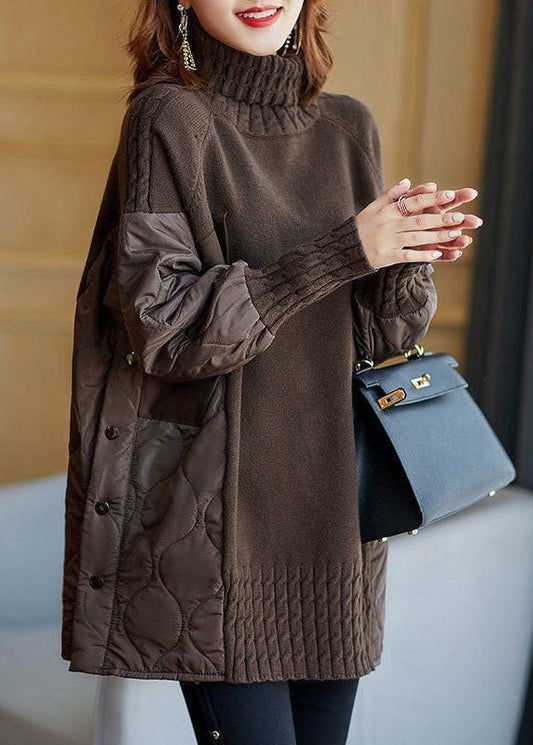 Briana – Maglione Lungo con Maniche Trapuntate
