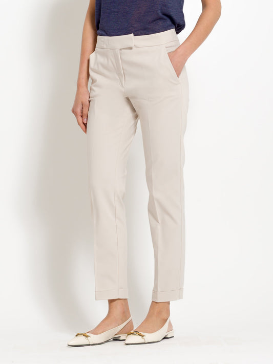 Soledad - Pantaloni chino in cotone da donna Beige