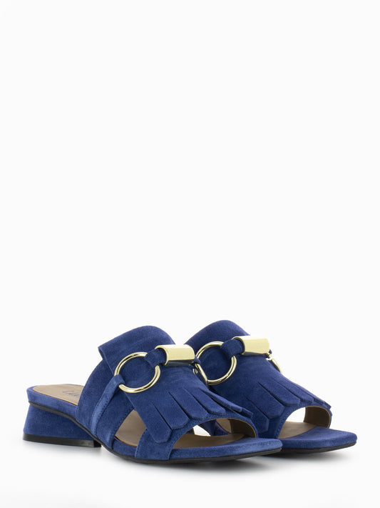 Soraia - Ciabatte blu marine eleganti da donna Marina militare