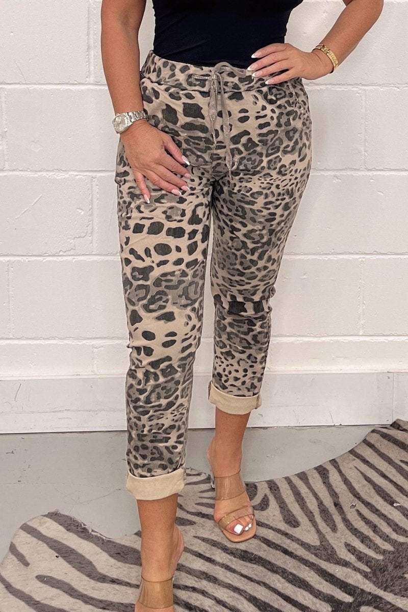 Delia - Pantaloni donna camouflage stile moderno versatili