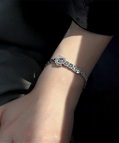 Michela - Bracciale Catena Cristallo Dorato Elegante Donna