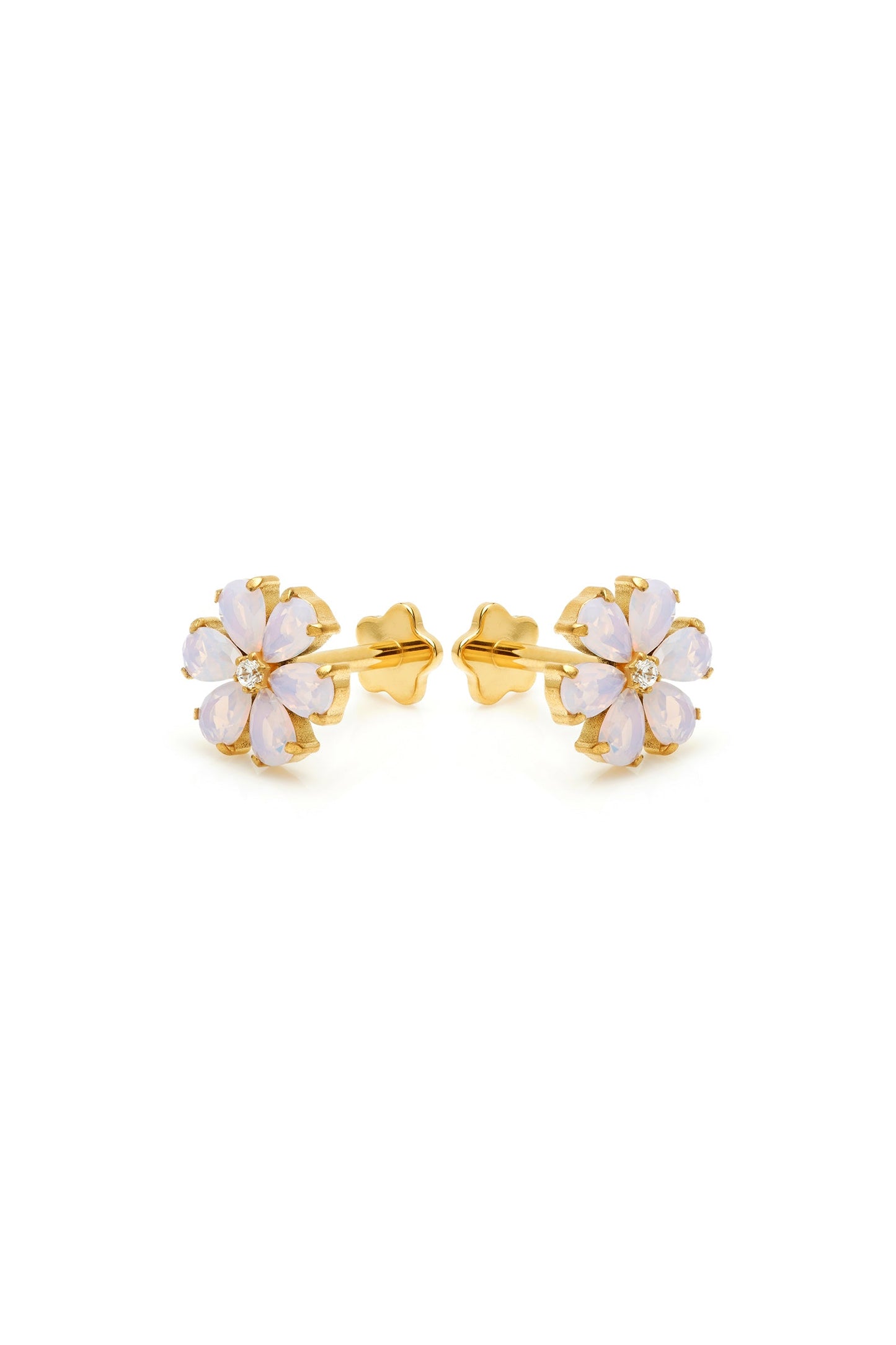 Luigita - Orecchini Donna Fiore Rosa Eleganti Moderni