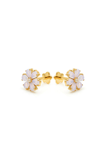 Luigita - Orecchini Donna Fiore Rosa Eleganti Moderni