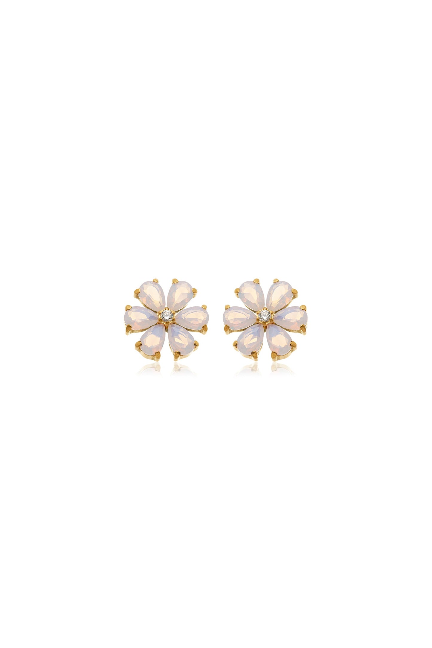 Luigita - Orecchini Donna Fiore Rosa Eleganti Moderni