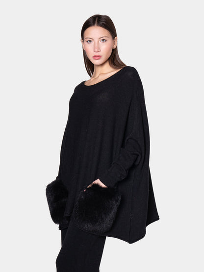 Ritella - Completo nero con tasche eleganti