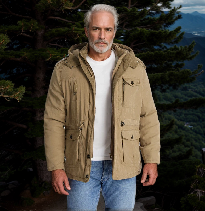 Orazio – Parka Invernale Da Uomo Con Vita Regolabile E Tasche Multiple