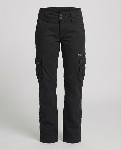 Junipera - Pantaloni Cargo Vita Alta Versatili Donna