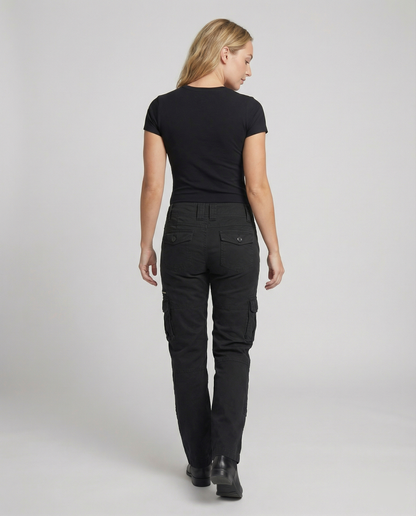 Junipera - Pantaloni Cargo Vita Alta Versatili Donna