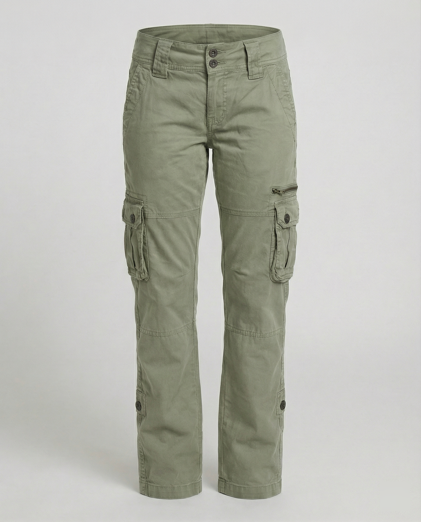 Junipera - Pantaloni Cargo Vita Alta Versatili Donna