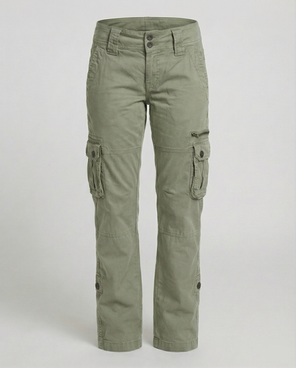 Junipera - Pantaloni Cargo Vita Alta Versatili Donna