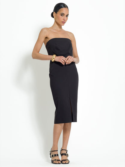 Tommasa - Abito bustier elegante da donna NERO