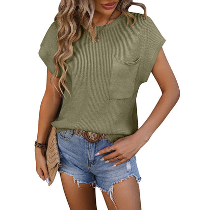 Uberta- Maglia Relax con Maniche a Cappuccio Verde militare