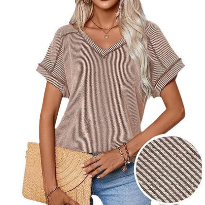 Una- Maglia in Maglia a Vestibilità Morbida Kaki