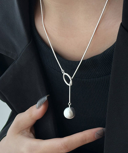 Margherita - Collana Pendente Sfera Argento Lucida Donna