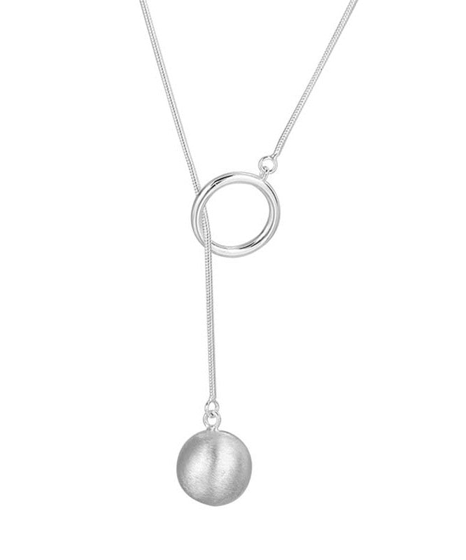 Margherita - Collana Pendente Sfera Argento Lucida Donna