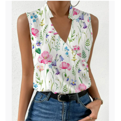 Ursula – Top Estivo Con Scollo A V Dallo Stile Casual