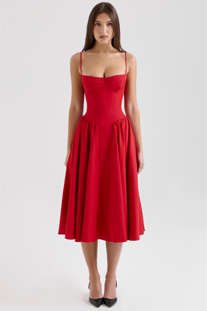 Menilita – Celine Abito Midi con Corsetto