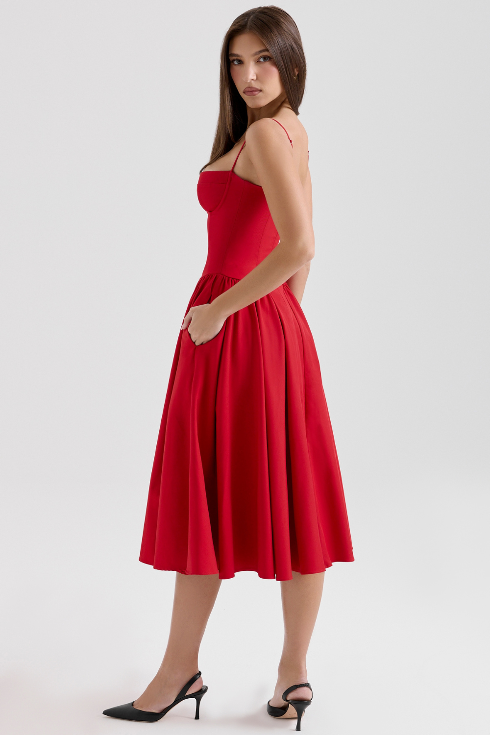 Menilita – Celine Abito Midi con Corsetto