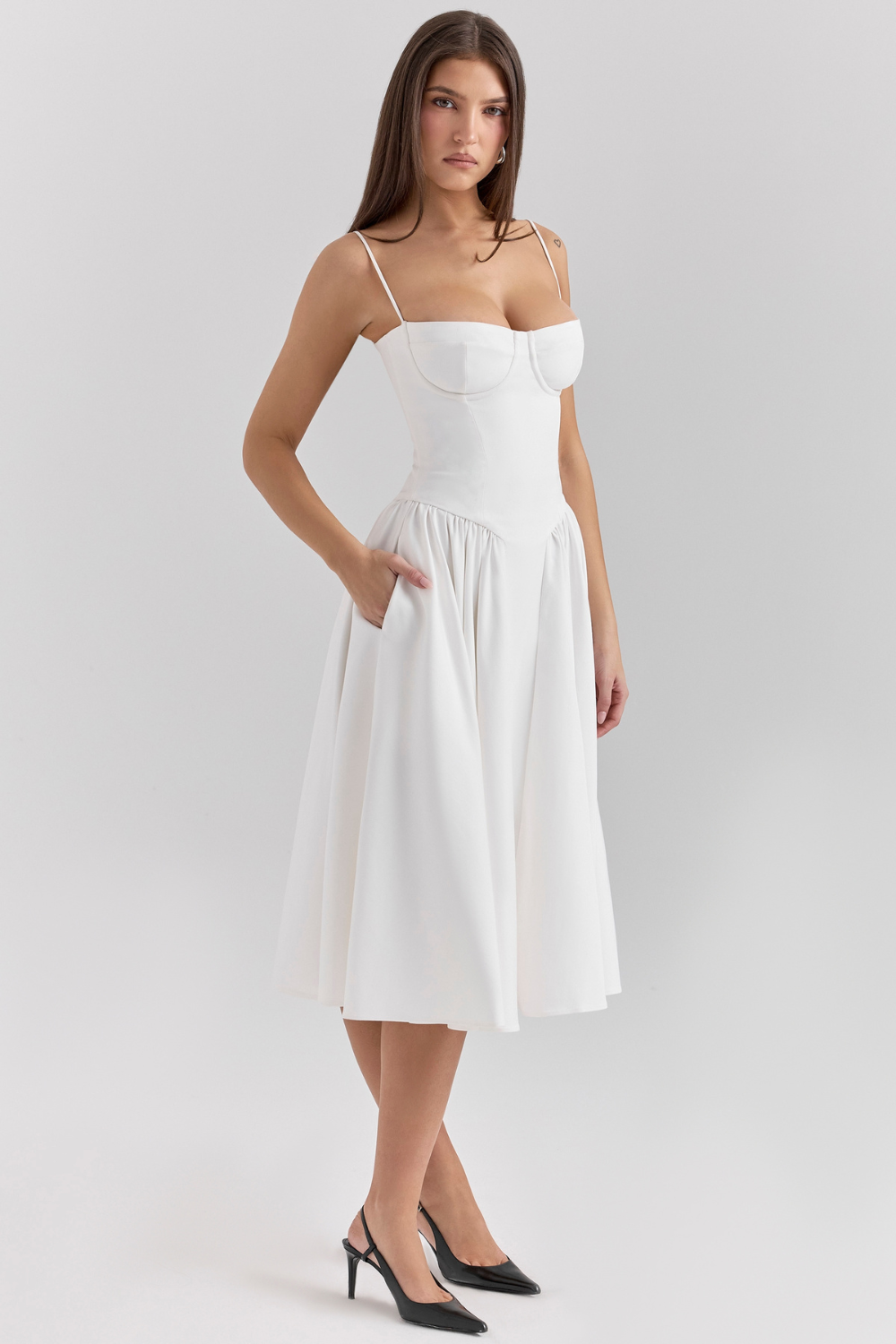 Menilita – Celine Abito Midi con Corsetto