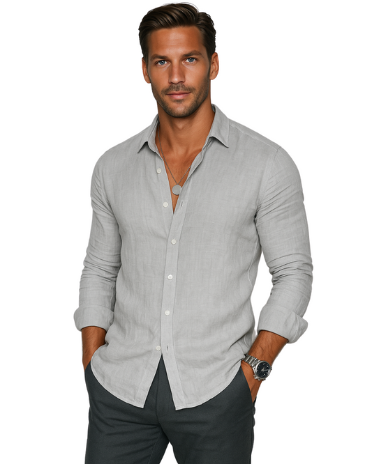 Rinaldino - Camicia Casual Elegante Uomo Moderna Versatile