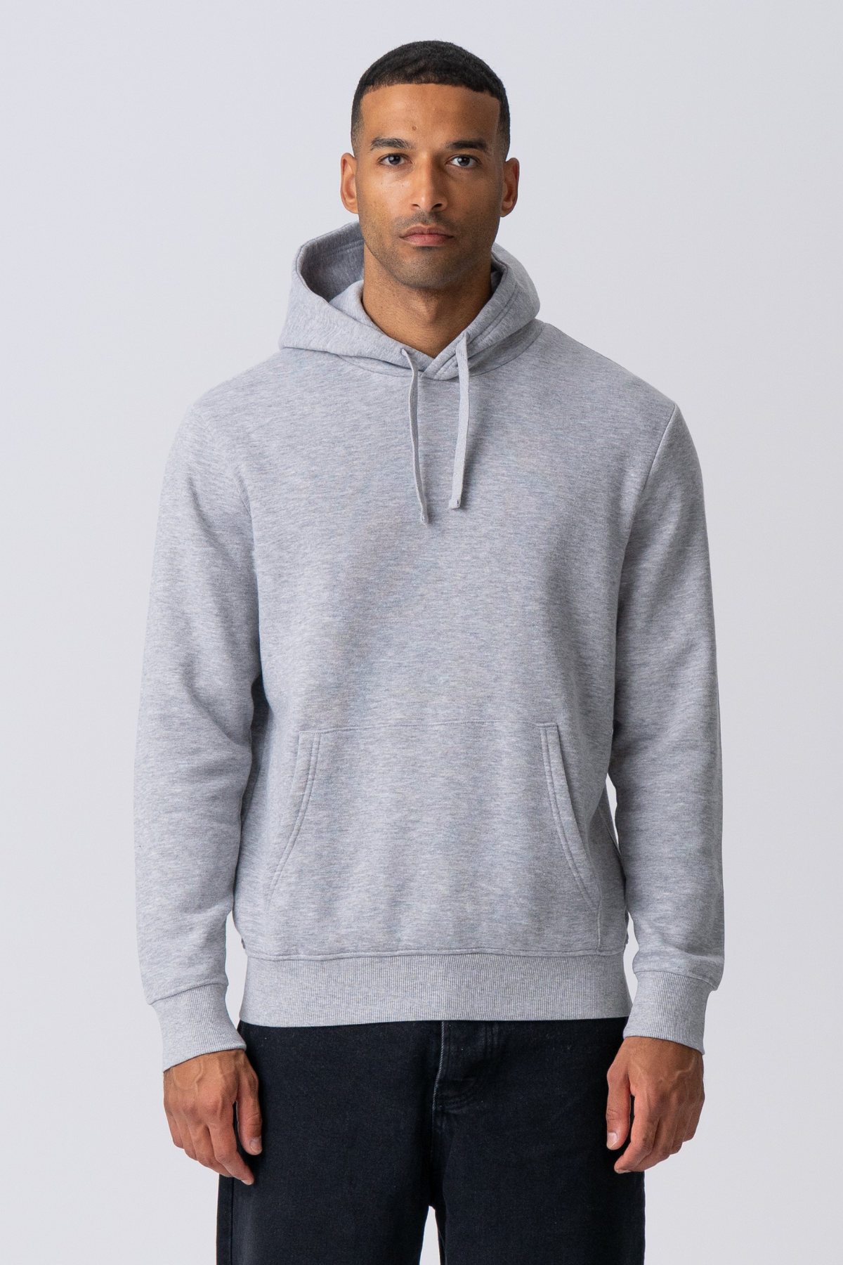 Leone - Felpa Uomo Cappuccio Grigio Stile Essential