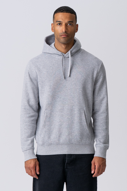 Leone - Felpa Uomo Cappuccio Grigio Stile Essential