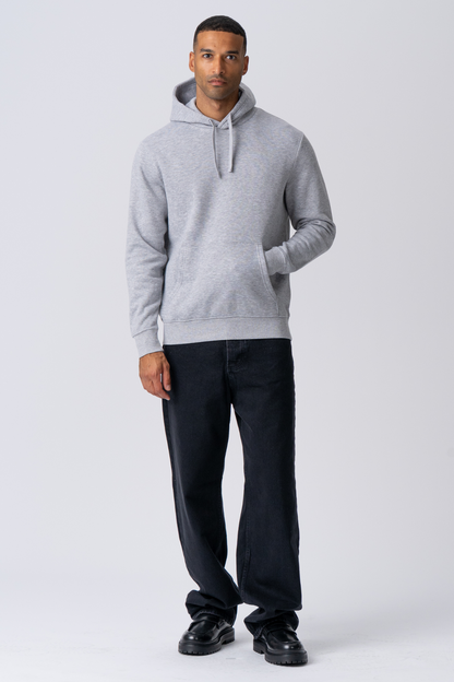 Leone - Felpa Uomo Cappuccio Grigio Stile Essential