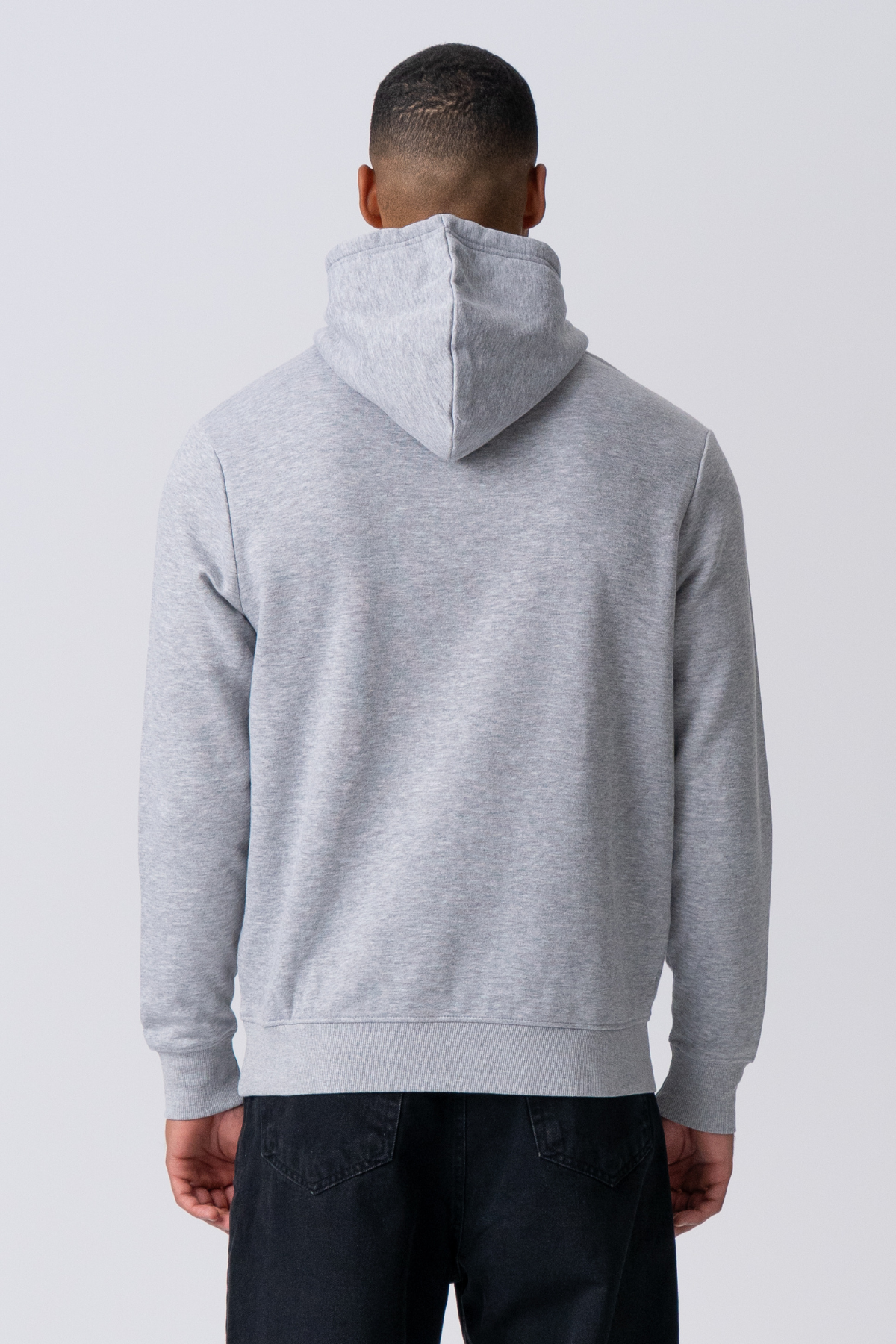 Leone - Felpa Uomo Cappuccio Grigio Stile Essential