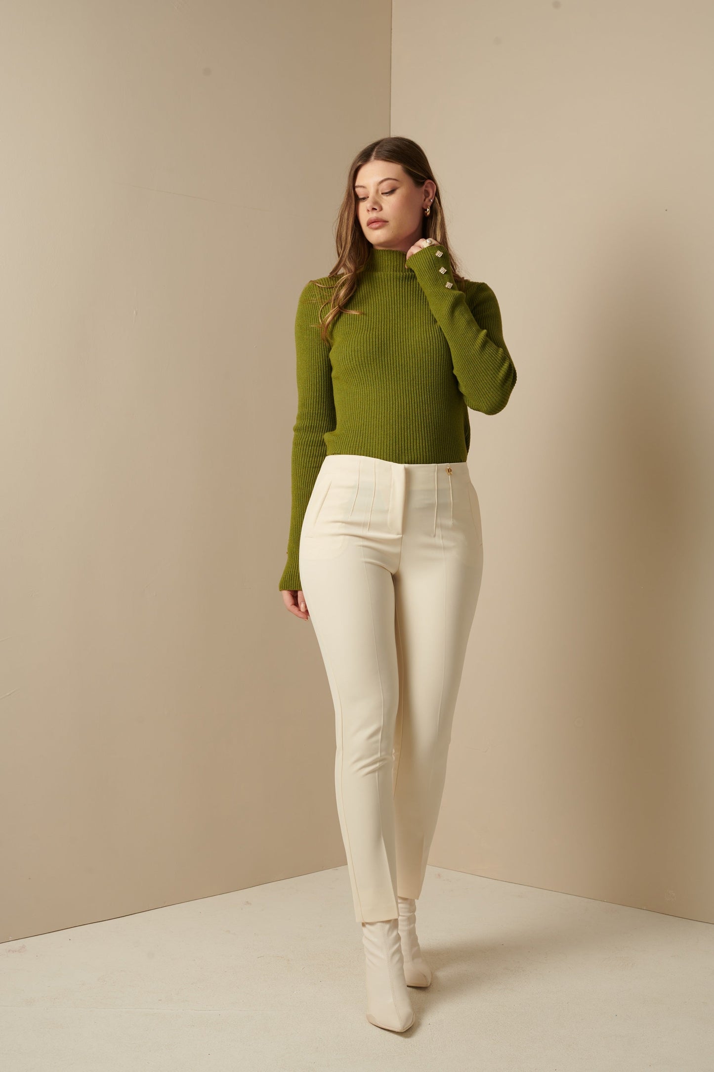 Rinaldino - Pantaloni doppia pence stile sartoriale moderno