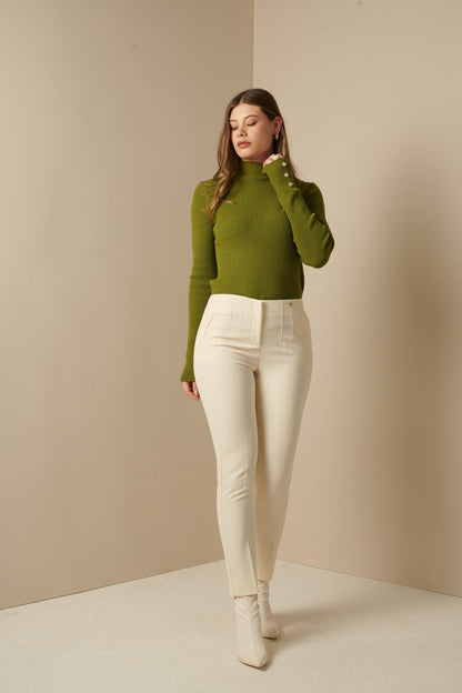 Rinaldino - Pantaloni doppia pence stile sartoriale moderno