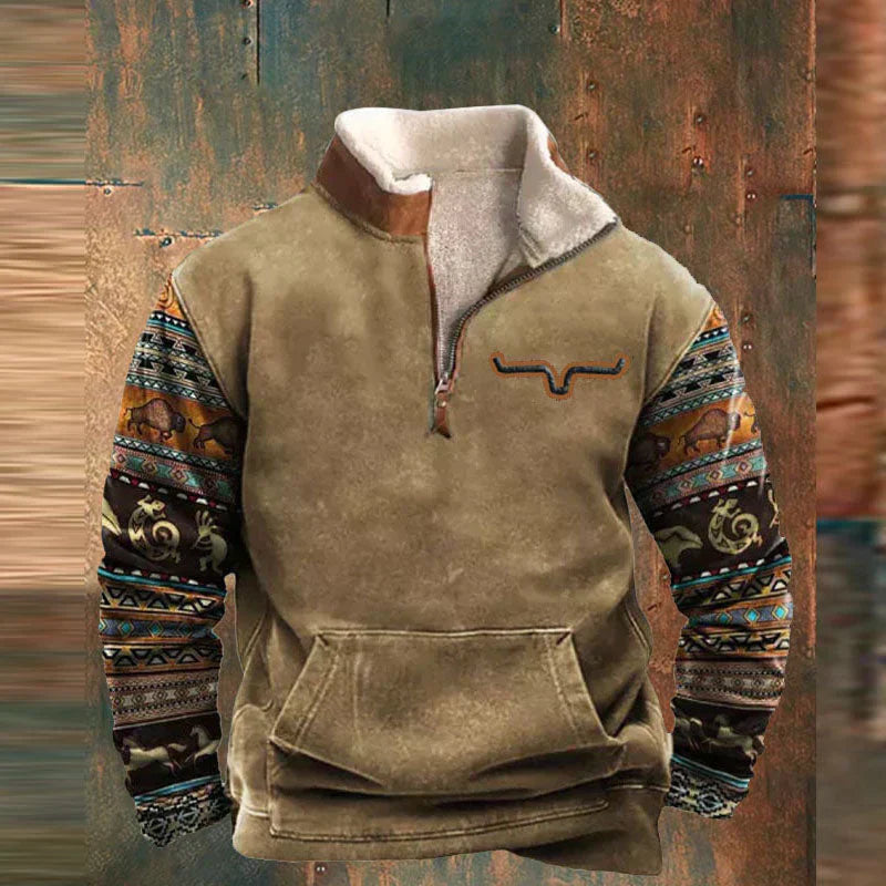 Danilo - Pullover Uomo Mezza Zip Stile Moderno